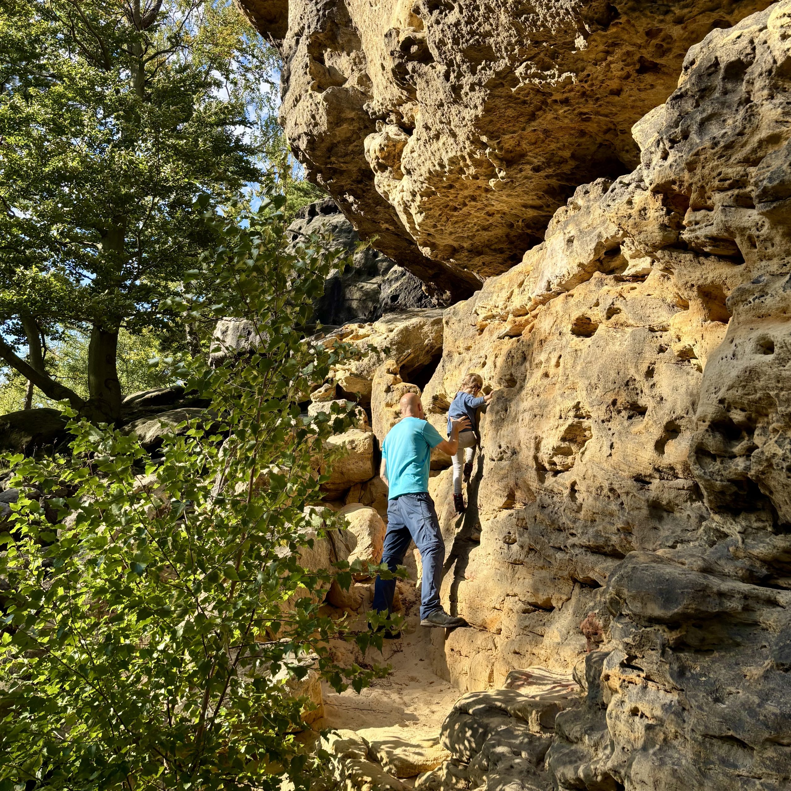 Klettern als Familie erleben – Bergsteigen im Elbsandsteingebirge